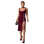 Women's Fashion Wear Elegant Buttoned Decorative Sexy Dresses