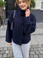 Women's Elegant Stand Collar Button Long-sleeved Woolen Coats