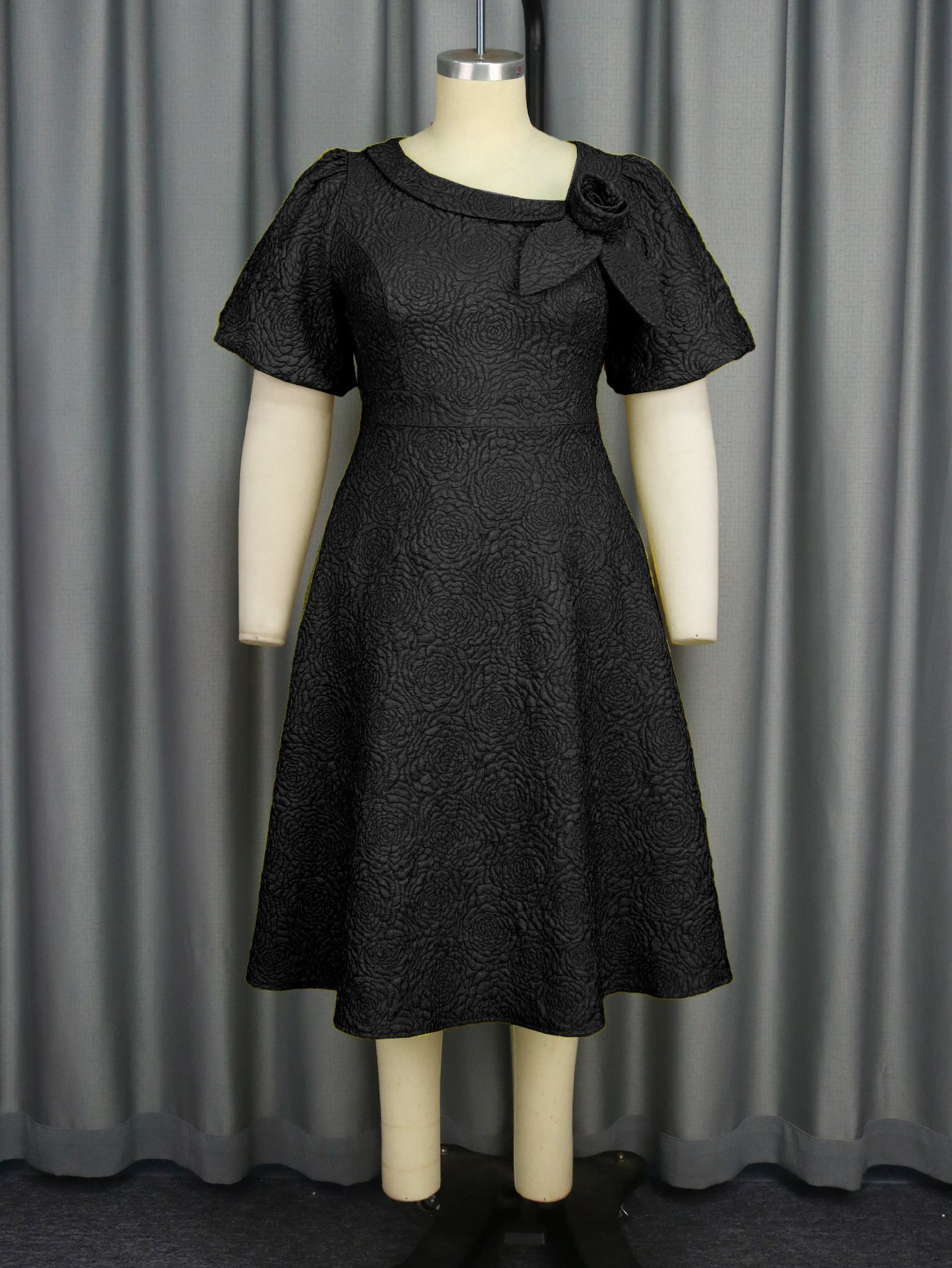 Sleeve High Waist Dress Party Commuter Dresses