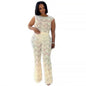 Elegant Lace Stretch Slim Fit Two-piece Suits