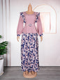 Women's African Wear Printed Dress Temperament Commute Dresses