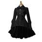 Solid Color Irregular Cinched Large Lapel Bow Dresses