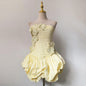 Left Floral Dress Female Summer Tube Dresses