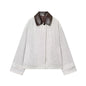 Women's Fashion Casual Leather Collar Trench Coats