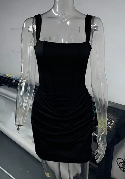 Graceful Tube Shoulder Strap Hot Dress Shorts