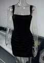 Graceful Tube Shoulder Strap Hot Dress Shorts