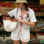 Classy Beach Style Fashion Ladies Knitting Suits