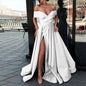 Women's Classy Dress Summer Deep Satin Wedding Dresses
