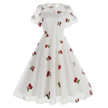 Women's Mesh Heart-shaped Valentine's Day Waist Dress Dresses