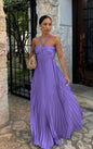Summer Pure Color Pleated Sleeveless Suspender Dresses