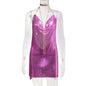 Women's Metal Sequins Sexy Sweet Spicy Style Dress Dresses
