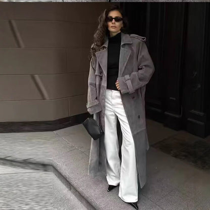 Women's Fashion Casual Loose Temperament Trench Coats