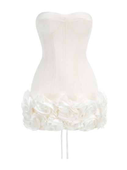 Women's Sexy Tube Dress Slim Flower Tight Tops