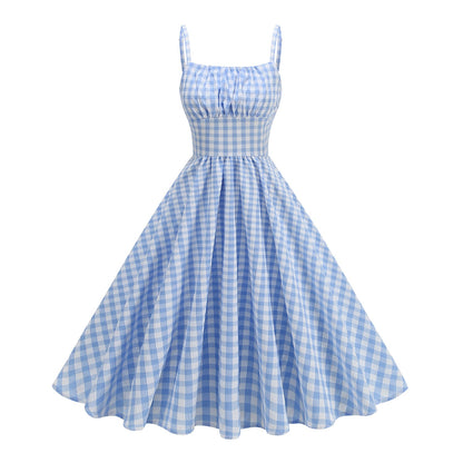 Wear Fresh British Lattice Strap High Dresses