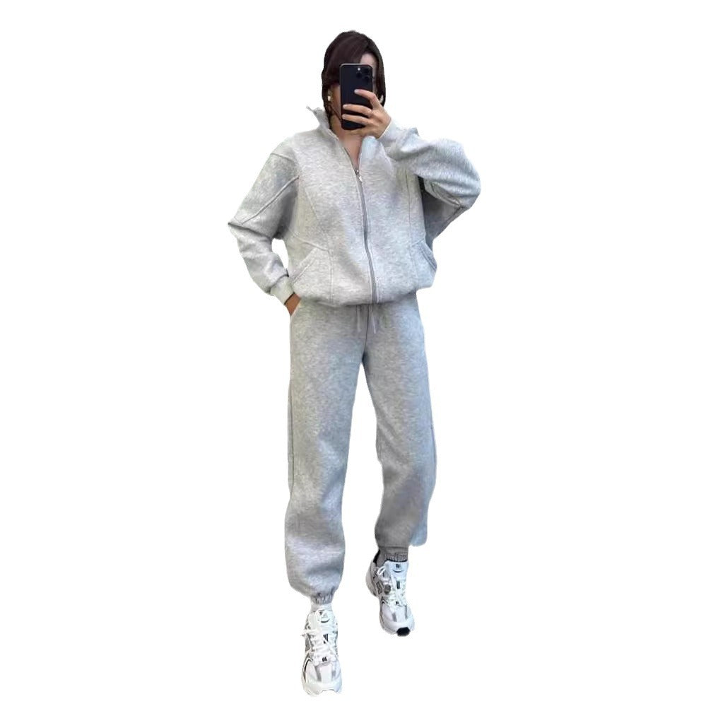 Women's Fashion Minimalist Long Sleeve Solid Color Suits