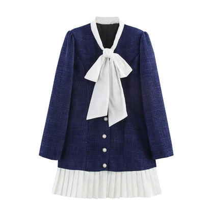 Women's Homemade Classic Chest Bow Style Dress Dresses
