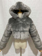 Creative Glamorous Imitation Fur Overcoat Fashion Coats