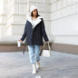 Women's Mid-length Cotton Long Sleeve High Collar Warm Loose Casual Coats