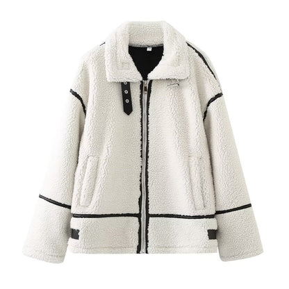 Women's Fashion French Fur All-in-one Car Coats