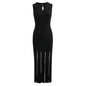 Women's Summer Sleeveless Slimming Long Knitted Dress Dresses