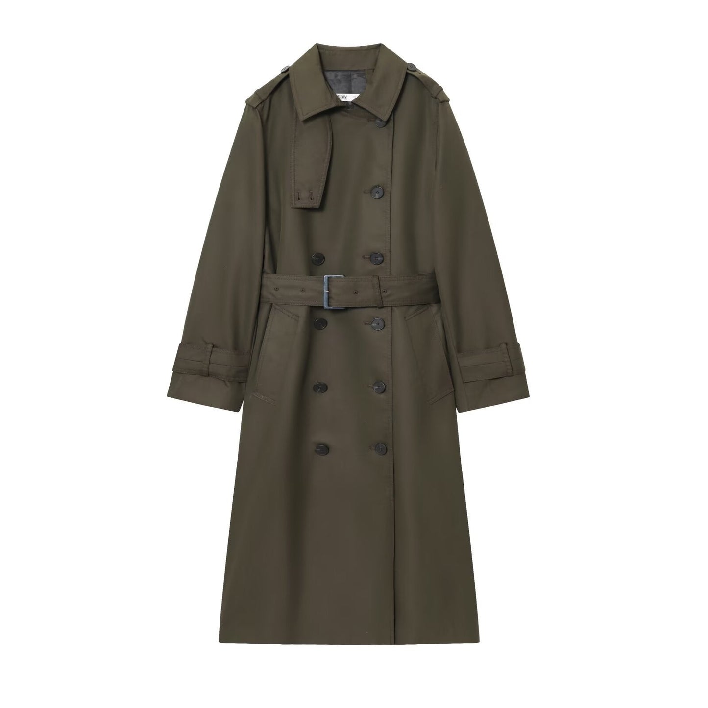 Women's Casual High-grade Temperament Waterproof Double Breasted Coats