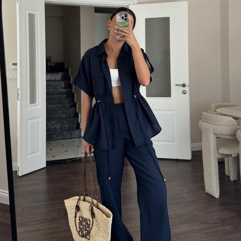Women's Summer Fashion Casual Set Overalls Style Suits
