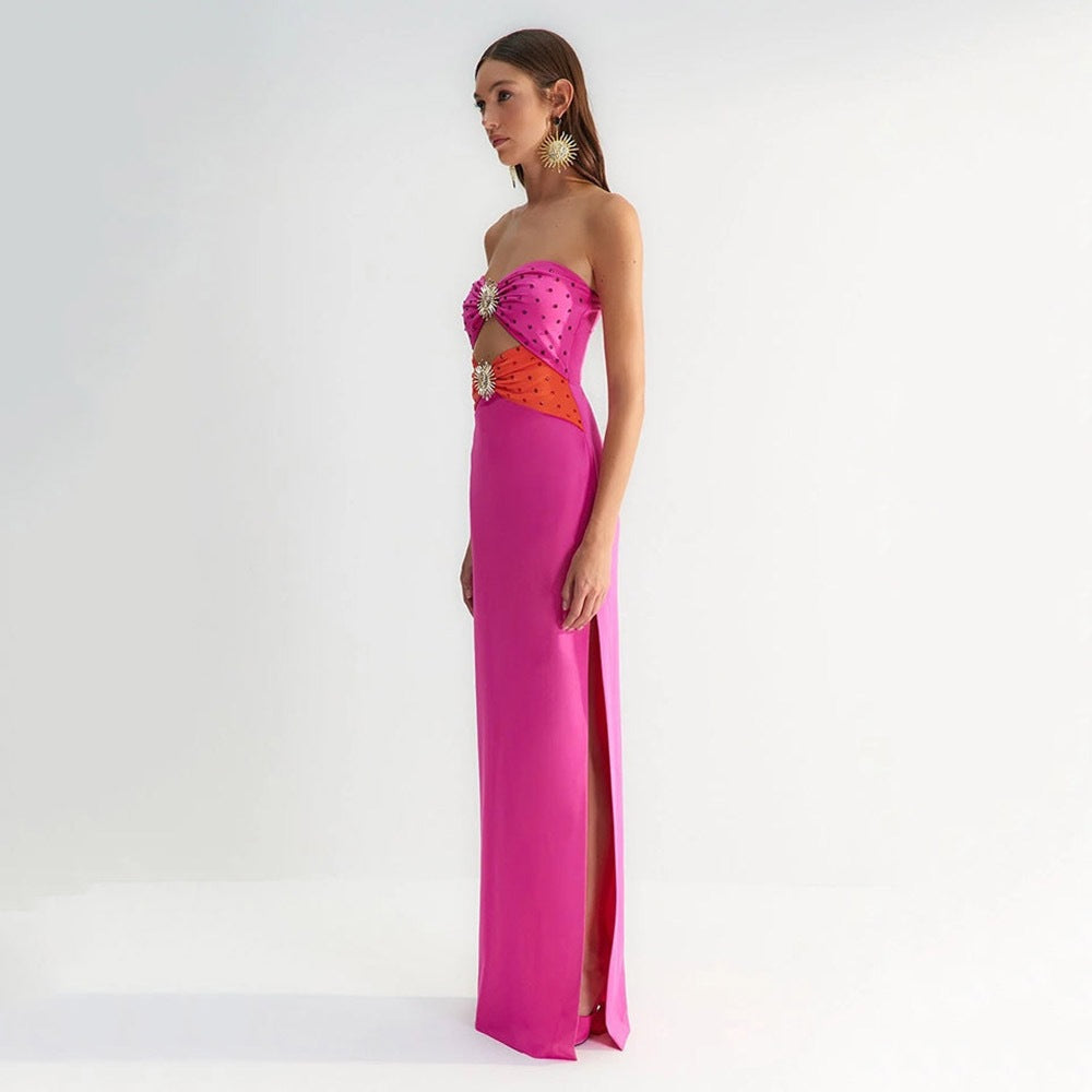 Women's Metal Accessories High-grade Elegant Long Slim Fit Tops