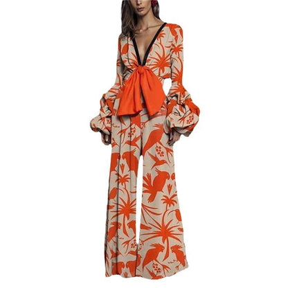 Women's One-piece Culotte Fashion Sexy Print Dress Dresses