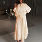 Women's Dress Round Neck Waist Trimming Ribbon For Dresses