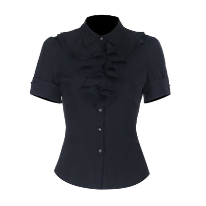 Women's Dark Goth Culture Slim Fit Shirt Outfit Suits