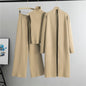 Lazy Temperament Knitting Sleeveless Three-piece Set Suits