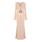 Luxury Dark Brown Sequined Dress Party Dresses