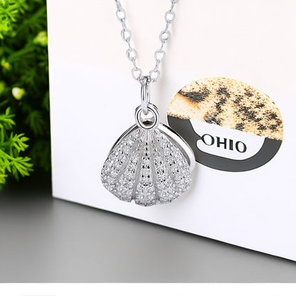 Shell Pearl Female Platinum Singapore Simple Style Necklaces