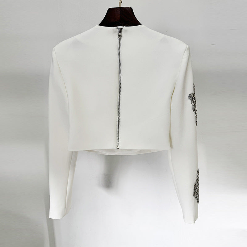 Fashion Bead Diamond Inlaid Long Two-piece Suits
