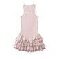 Women's American Round Neck Sleeveless Ruffled Dress Dresses