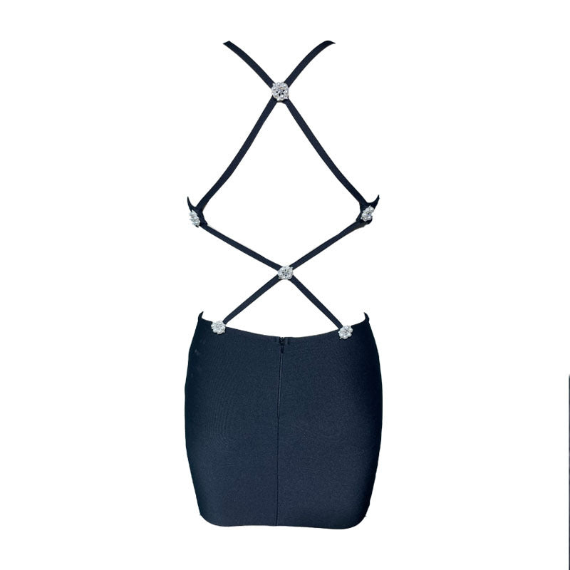 Sexy Halter Backless Slim Fit Bandage Dresses