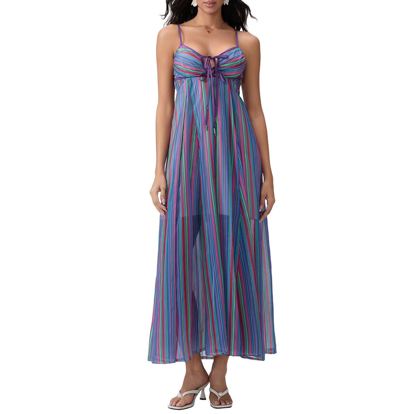 Women's Innovative Long Floral Print Dress Dresses