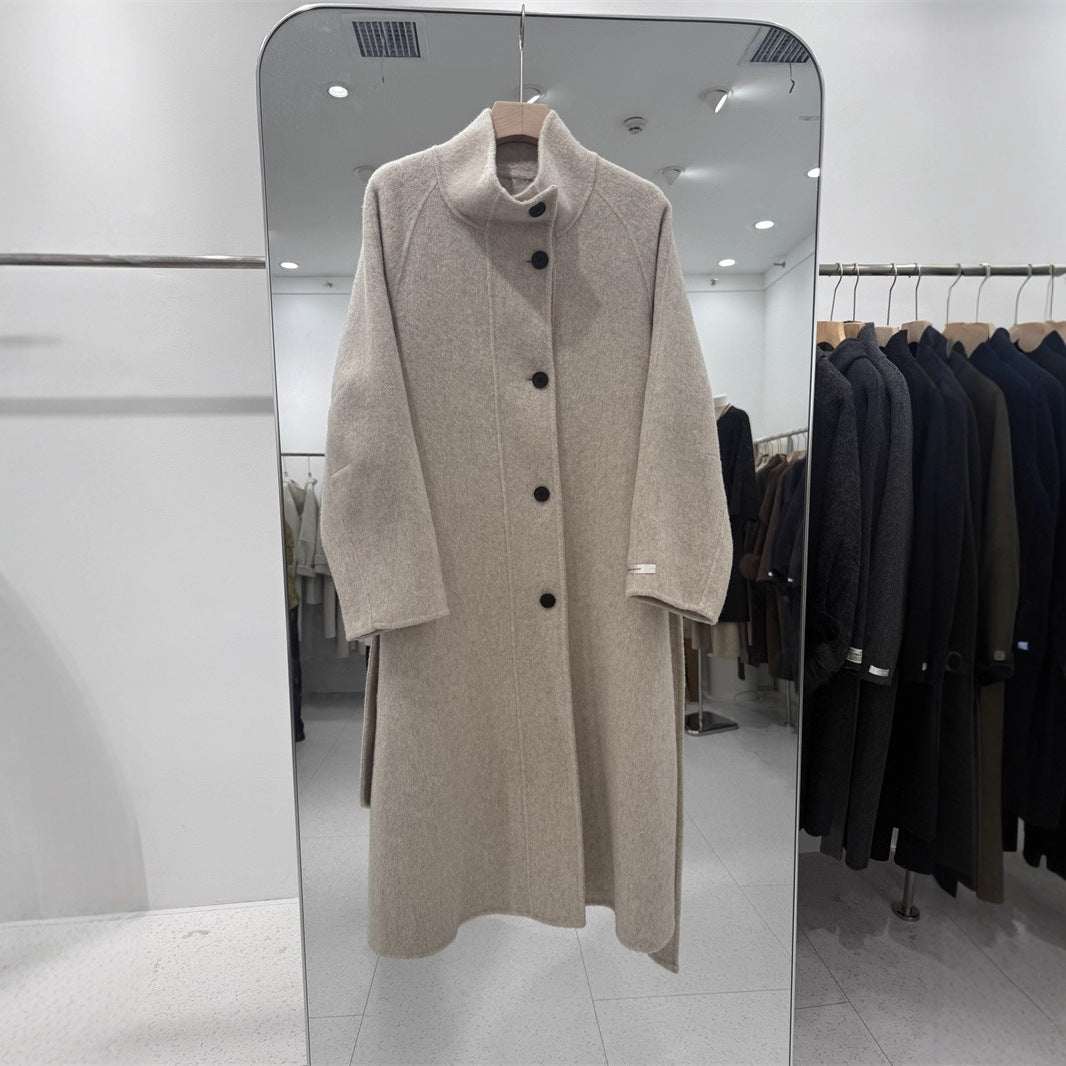 Women's Overcoat Long Design Korean Style Loose Coats