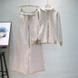 Women's Glamorous Slouchy Hooded Two-piece Knitted Suits