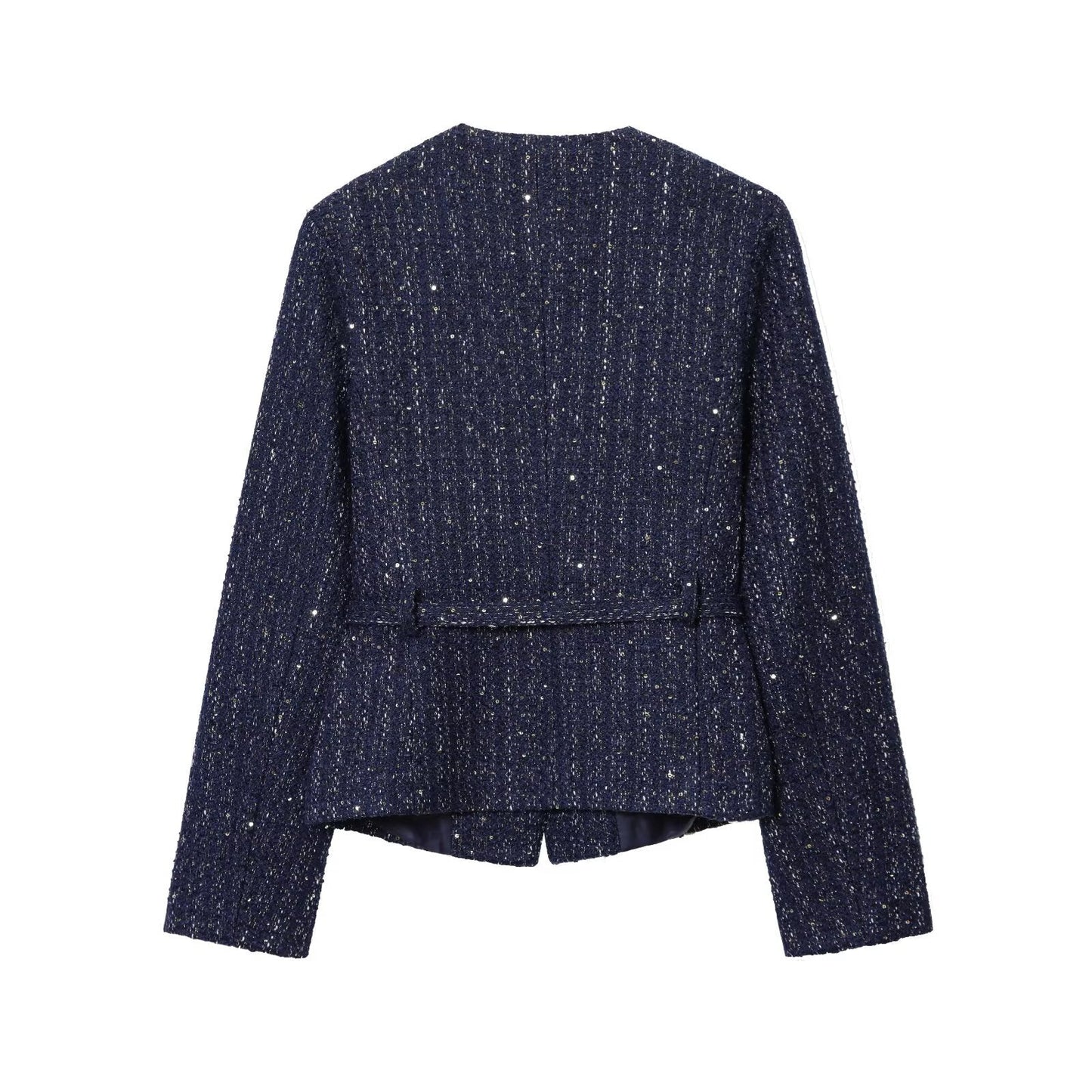 Women's Casual Round Neck Classic Style Woolen Coats