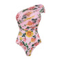Swimsuit Pink Floral Sweet Seaside Vacation Swimsuit Set Women