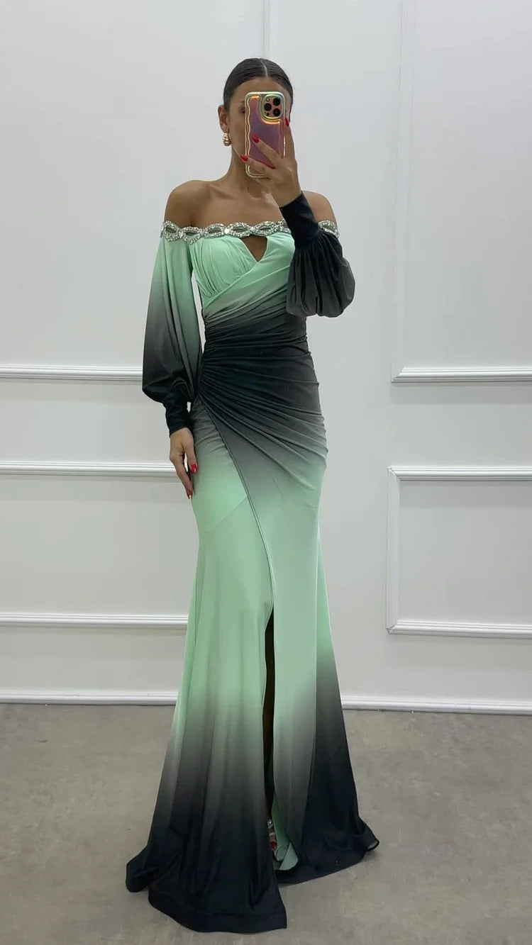 Party Sling Positioning Split Dress Casual Dresses