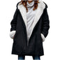 Women's Casual Loose Veet Thickened Solid Color Coats