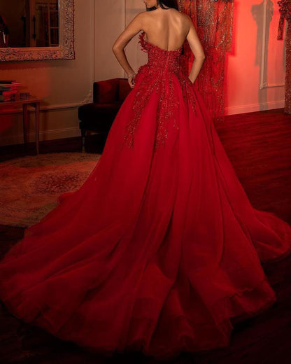 Women's Clothes Embroidered Sequined Sexy Formal Swing Wedding Dresses