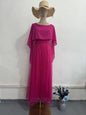Women's Shawl Sleeve Dress Comfort Casual Swing Dresses