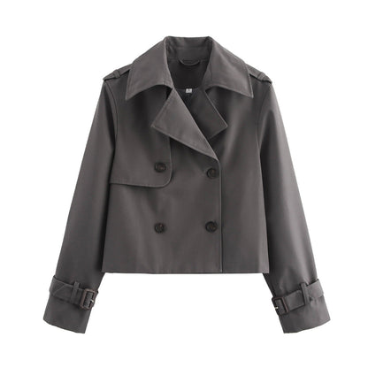 Autumn Four-color Double Row Ornament Loose Coats