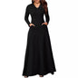 Women's Sexy Solid Color Long Hooded Dress Dresses