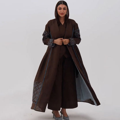 Women's Summer Loose Multicolor Long Dress Outside Coats