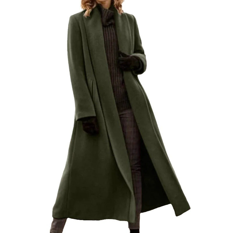 Women's Durable Glamorous Casual Woolen Trench Coats