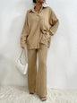 Women's Autumn Shirt Collar Loose Casual Suits